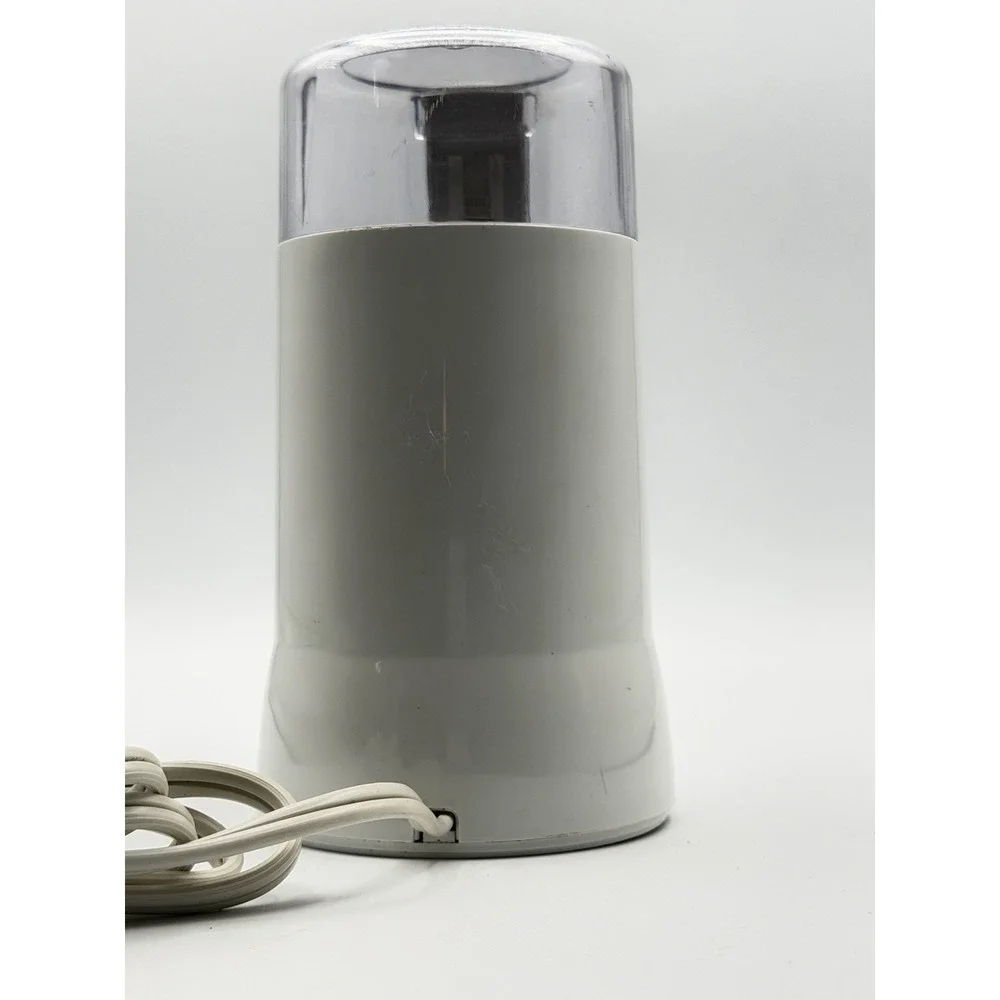 Mr. Coffee Model IDS 55 Electric Coffee or Spice Grinder White Works
